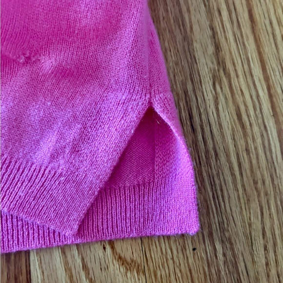 J. Crew XS Vibrant Pink Crew Neck Sweater 100 percent cashmere - Picture 6 of 9